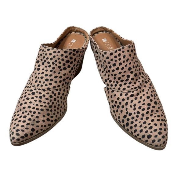 Dolcetta Masa Women's Leopard Heeled Mules 8 - Picture 3 of 6